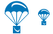 Parachute icons