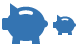 Piggy bank icons