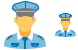 Policeman icons