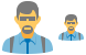 Security guard icons