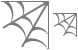 Spider web icons