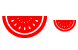 Watermelon piece icons