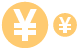 Yen coin icons