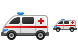 Ambulance car icons