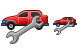 Car repair icons