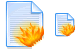 Burn Text icons