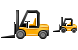 Forklift truck icons