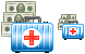 Medical insurance icons