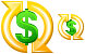 Money turnover icons