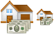 Mortgage loan icons