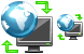 PC-Web synchronization icons