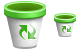 Empty dustbin icon