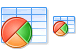 Pie chart for table icon