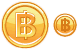 Baht coin icons