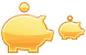 Piggy bank icons