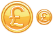 Pound coin icons