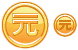 Yuan coin icons