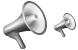 Megaphone icons