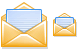 Open letter icons