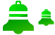 Christmas bell icons