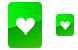 Hearts card icons