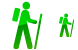 Hiker icons