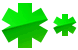 Medical star icons