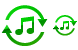 Music converter icons