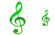 Music notation icons