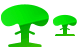 Nuclear explosion icons