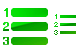 Numbered list icons