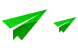 Paper airplane icons