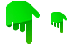 Pointing down icons