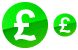 Pound coin icons