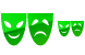 Theater symbol icons