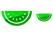 Watermelon piece icons