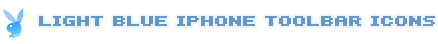 Light Blue iPhone Icons for Developers Light Blue iPhone Toolbar Icons