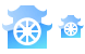 Buddhist temple icons