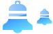 Christmas bell icons