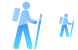 Hiker icons