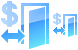 In-home banking icons