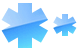 Medical star icons