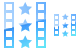 Movie trailer icons