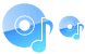Music disk icons