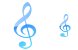 Music notation icons