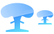 Nuclear explosion icons