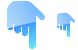 Pointing down icons