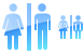 Restrooms icons