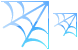 Spider web icons