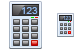 Calculator icons